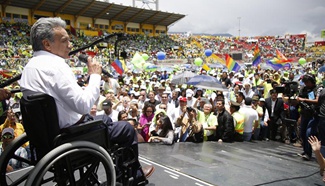 Ecuador's ruling party declares Lenin Moreno as presidential candidate