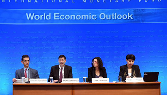 IMF forecasts world economy to grow at 3.1 pct in 2016