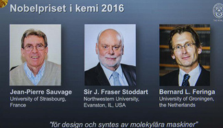 Three scientists share 2016 Nobel Prize in chemistry