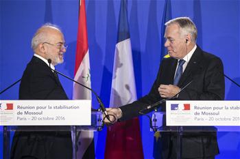Iraq's FM, French counterpart attend press conference in Paris