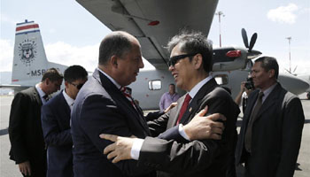 China donates 2 aircraft to Costa Rican security forces