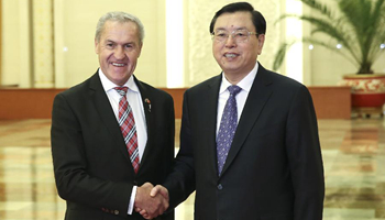Top legislators of China, New Zealand hold talks on lifting ties