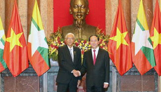 Myanmar president begins state visit to Vietnam