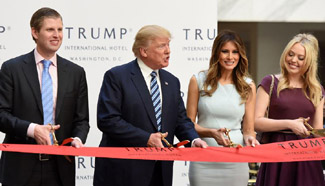 Trump attends opening and ribbon cutting ceremony of his Hotel in Washington