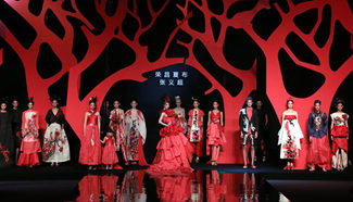 Creations by Zhang Yichao presented during China Fashion Week