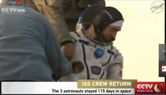 3 astronauts land in Kazakhstan in Soyuz spacecraft