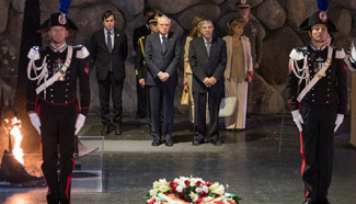 Italian president visits Yad Vashem Holocaust Memorial Museum in Jerusalem