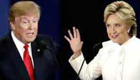 Clinton, Trump campaign in battleground states