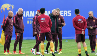 China prepare for Qatar test