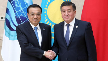 Chinese premier meets Kyrgyz counterpart before 15th SCO prime ministers' meeting