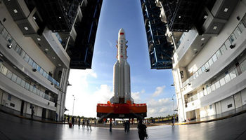 China launches Long March-5 from Wenchang Space Launch Center