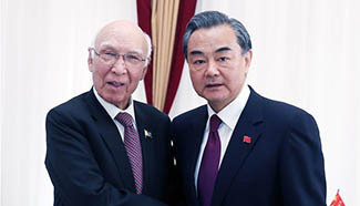 Chinese FM meets advisor to Pakistan's PM in Kyrgyzstan