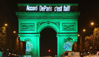 Paris celebrates entry into force of Paris Agreement on climate change
