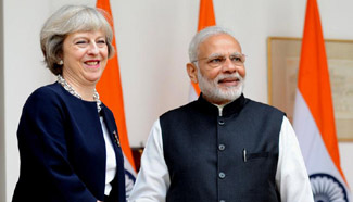 British PM arrives in New Delhi for three-day trade-focused visit