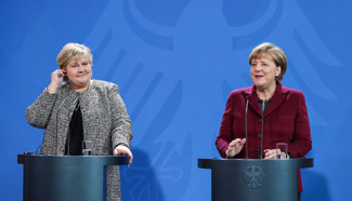 German chancellor, Norwegian PM attend joint press conference in Berlin