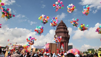 Independence Day celebrated in Cambodia
