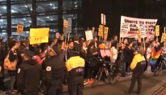 Protests break out in major U.S. cities after Trump win