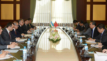 Chinese, Uzbek FMs hold talks in Tashkent