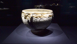 Porcelain exhibition of Yaozhou Kiln held in China's Jinan