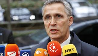 NATO Secretary-General speaks to media at EU headquarters