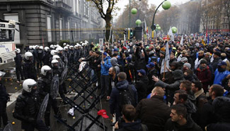 Thousands of Belgian military personnel protest pension reform