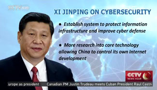 President Xi stresses cybersecurity, positive Internet environment