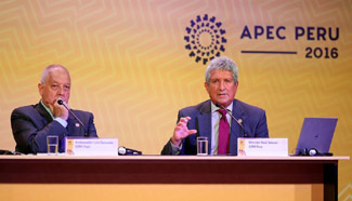 Press conference for 2016 APEC Economic Leaders' Week held in Lima