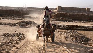 Daily life of Afghans in brick factory