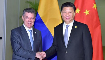 Xi says China supports Colombia's peace process