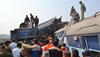 91 killed, over 150 injured in train accident in India