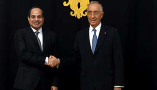 Egyptian president on official visit in Portugal