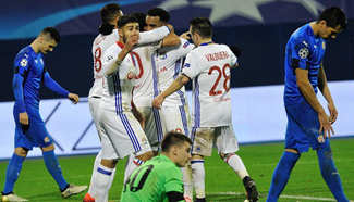 Olympique Lyon beats Dinamo Zagreb 1-0 in UEFA Champions League
