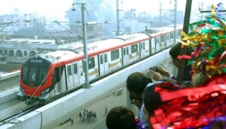 Lucknow's metro line launches trial run in N India