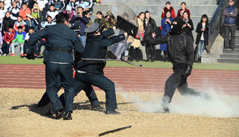 Various drills held in E China's middle school