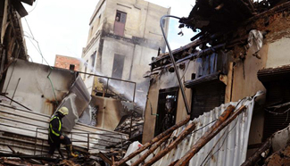 Big fire breaks out in Syria