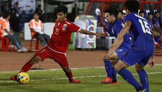 Thailand beat Myanmar 2-0 at AFF Suzuki Cup semifinal match