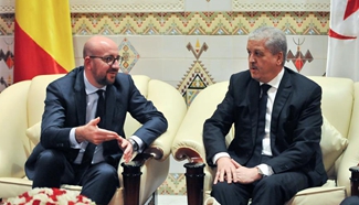 Belgian PM in Algiers to discuss security, economic cooperation