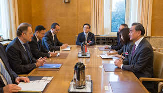 Chinese FM meets UNOG director-general in Switzerland