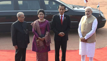 Indonesian President Joko Widodo pays visit to India