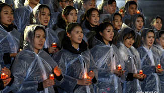 Candlelight vigil held for Nanjing Massacre Victims in E China