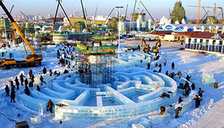 Harbin 2017 Ice-Snow World gets underway in NE China