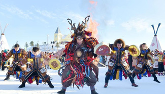 Winter carnival held in north China's Inner Mongolia