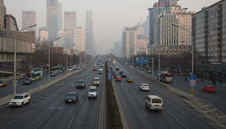 Beijing activates this winter's 1st red alert for smog