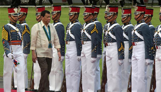 Duterte inspects Armed Forces of the Philippines in Quezon City