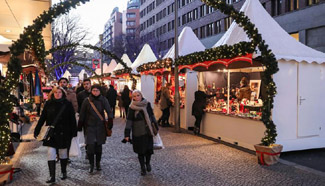 Several Christmas markets reopen in Berlin, Germany