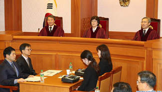 Hearing into impeachment of S. Korean president held at Constitutional Court