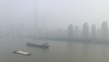 Shanghai issues blue alert for air pollution