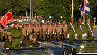 Big rally and military parade in Cuba to mark revolution
