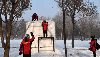 4th National Snow Sculpture Contest for College Students held in Harbin