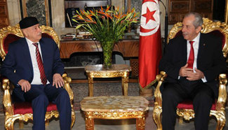 Tunisian parliament speaker meets Libyan official in Tunis